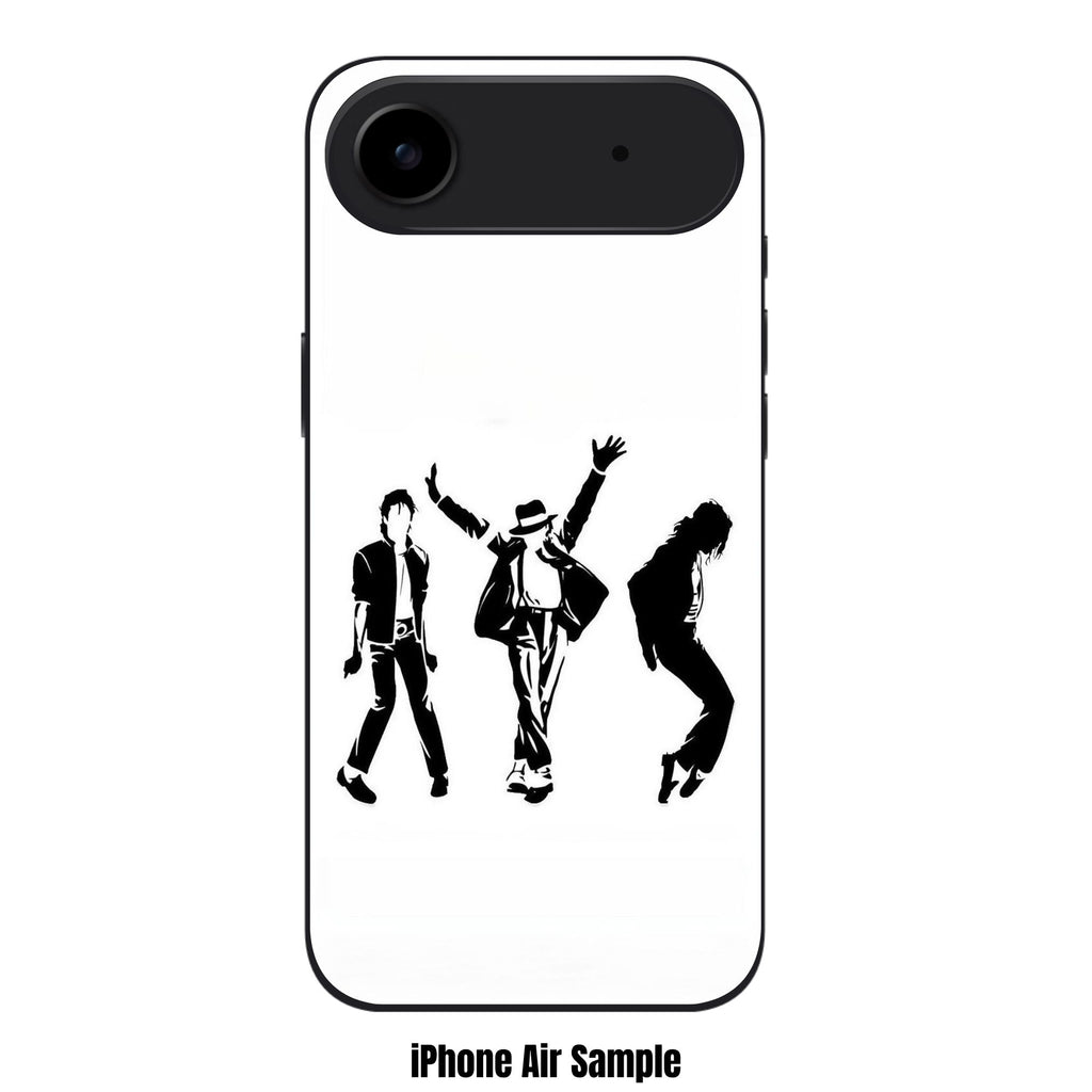 Michael Jackson Phone Case For iPhone Samsung Galaxy Pixel - Michael Jackson Dancing Silhouettes In White Background