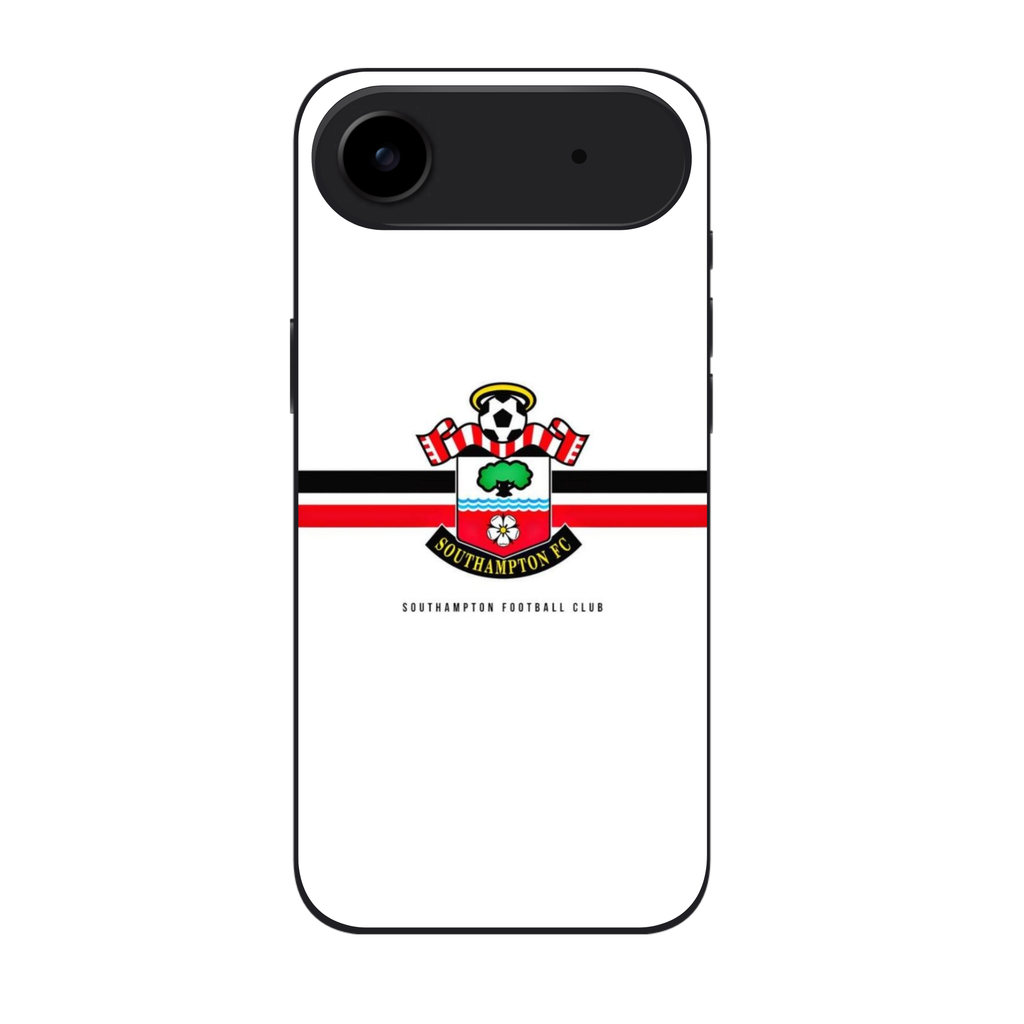 Southampton FC Phone Case For iPhone Samsung Galaxy Pixel - Southampton FC Crest On White Background With Red And Black Horizontal Stripes