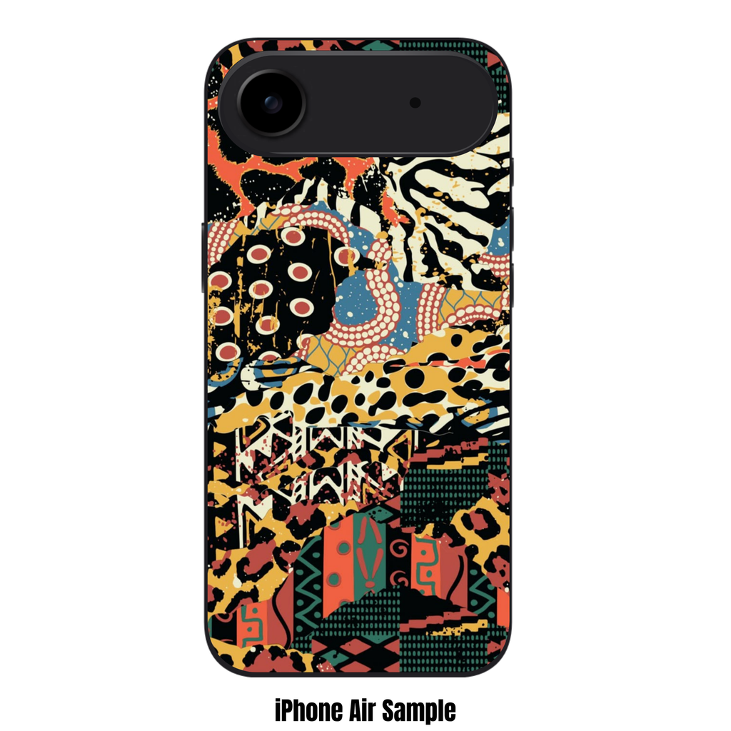 Art Print Phone Case For iPhone Samsung Galaxy Pixel - Abstract African Tribal Animal Patchwork Pattern