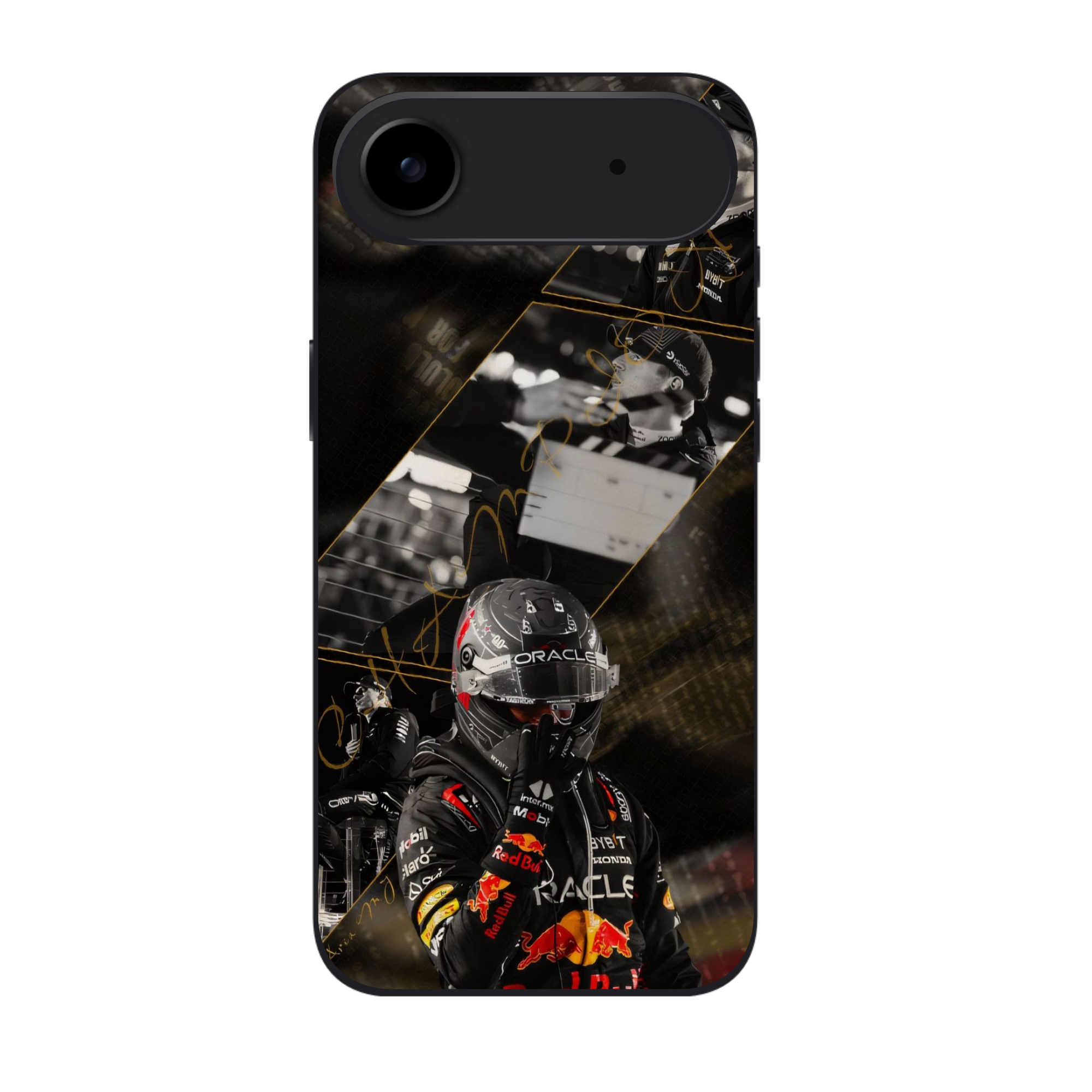F1 Formula 1 Max Verstappen Phone Case For iPhone Samsung Galaxy Pixel - Max Verstappen Red Bull Racing Montage Art