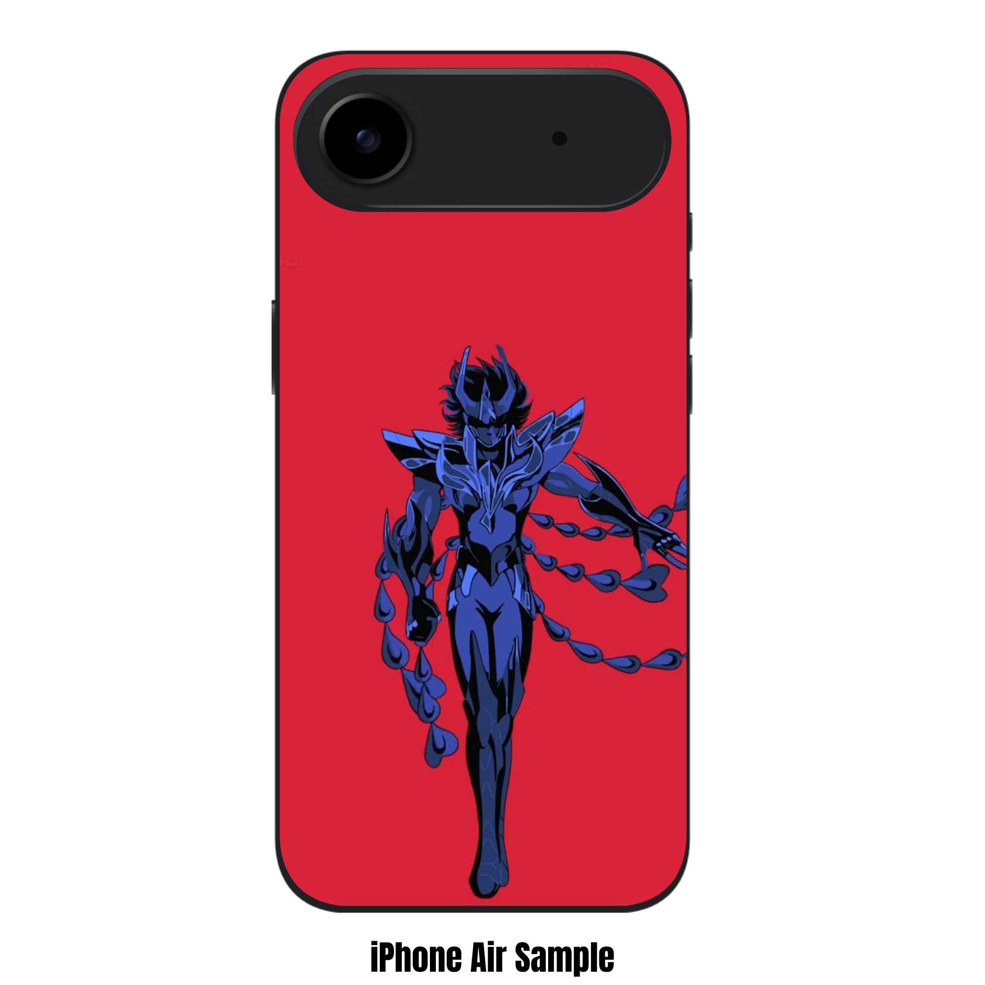 Saint Seiya Knights Of The Zodiac Phoenix Ikki Phone Case For iPhone Samsung Galaxy Pixel - Phoenix Ikki In Purple Armor On Red Background