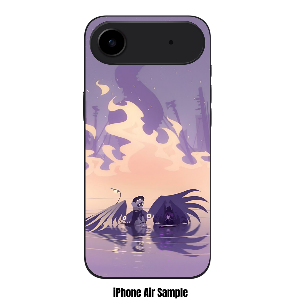 Murder Drones Phone Case For iPhone Samsung Galaxy Pixel - N and V Purple Sunset Poster