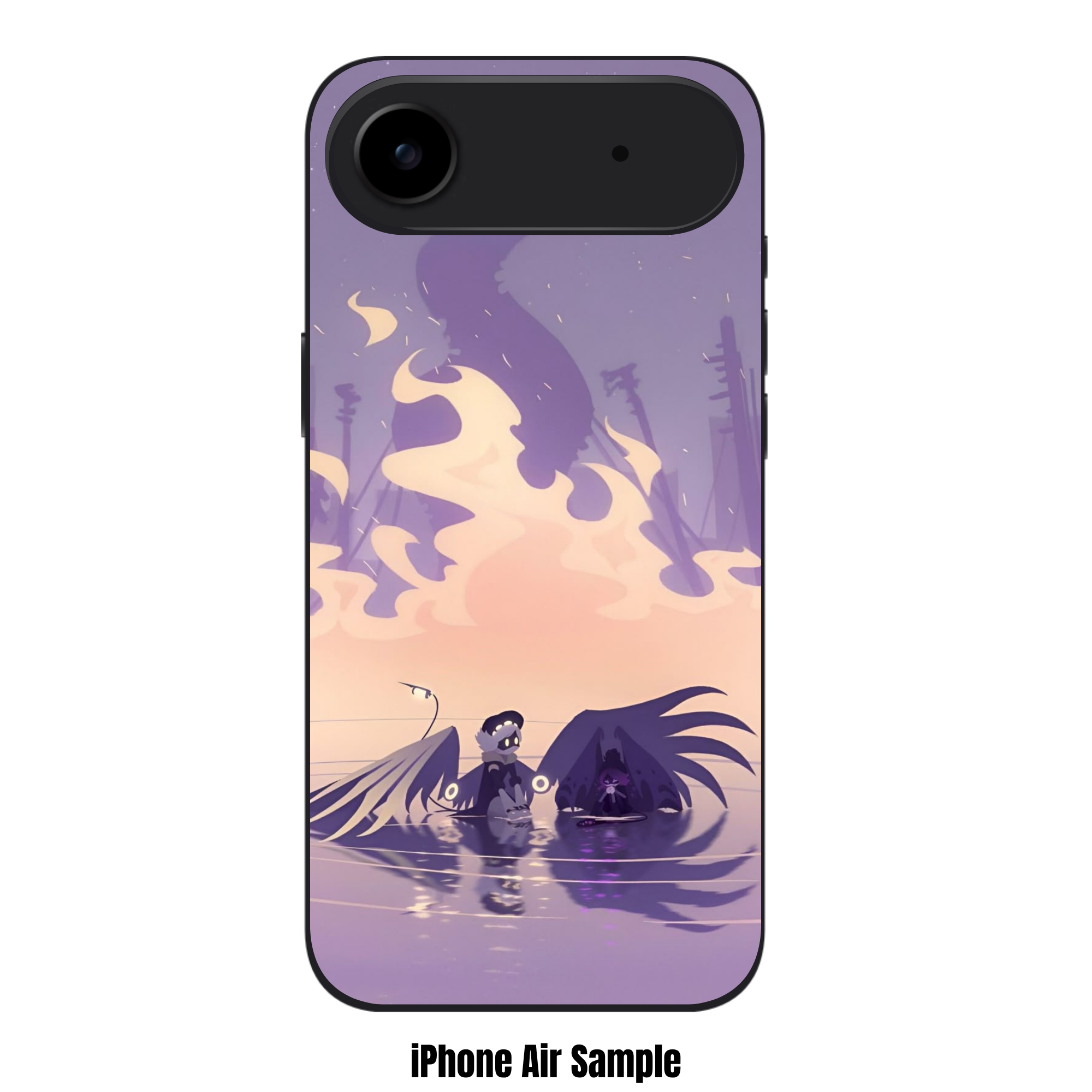 Murder Drones Phone Case For iPhone Samsung Galaxy Pixel - N and V Purple Sunset Poster
