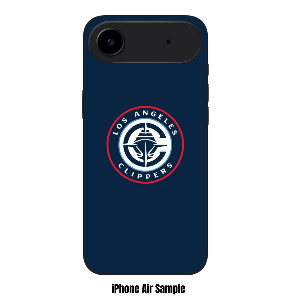 NBA Los Angeles Clippers Phone Case For iPhone Samsung Galaxy Pixel - Los Angeles Clippers Nautical Logo On Navy Blue Background