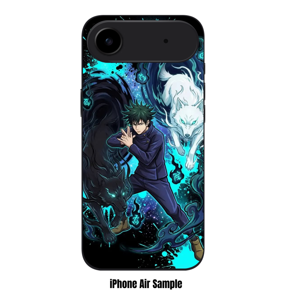 Jujutsu Kaisen Megumi Phone Case For iPhone Samsung Galaxy Pixel - Megumi Fushiguro Divine Dogs Summoning Aesthetic Poster