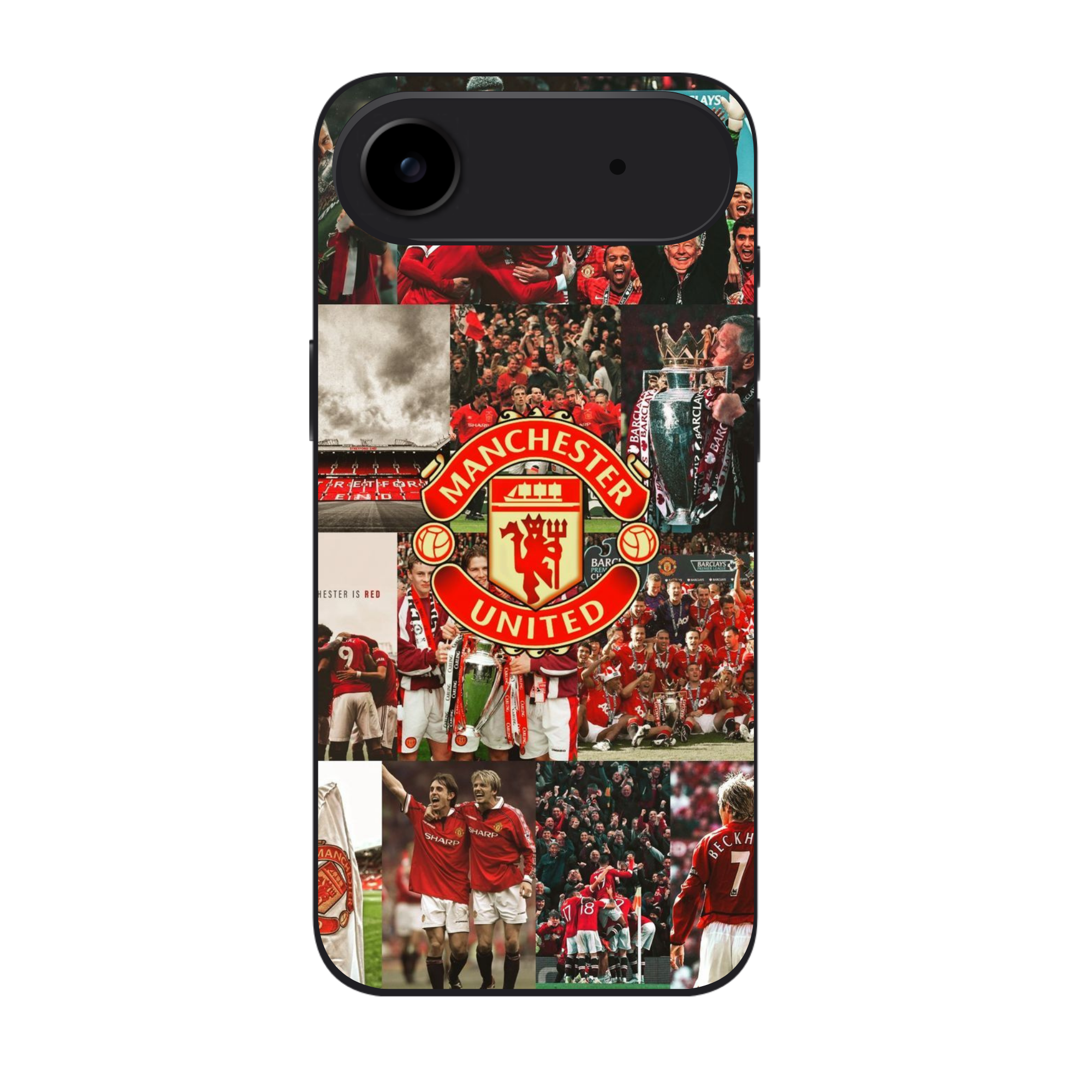 Manchester United FC Phone Case For iPhone Samsung Galaxy Pixel - Manchester United FC Legendary Moments History Collage Art