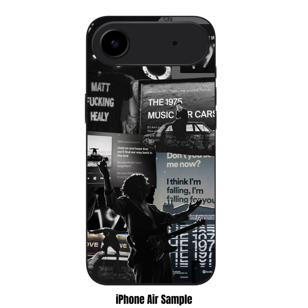 The 1975 Phone Case For iPhone Samsung Galaxy Pixel - The 1975 Lyric and Album Art Aesthetic Collage In Dark Background