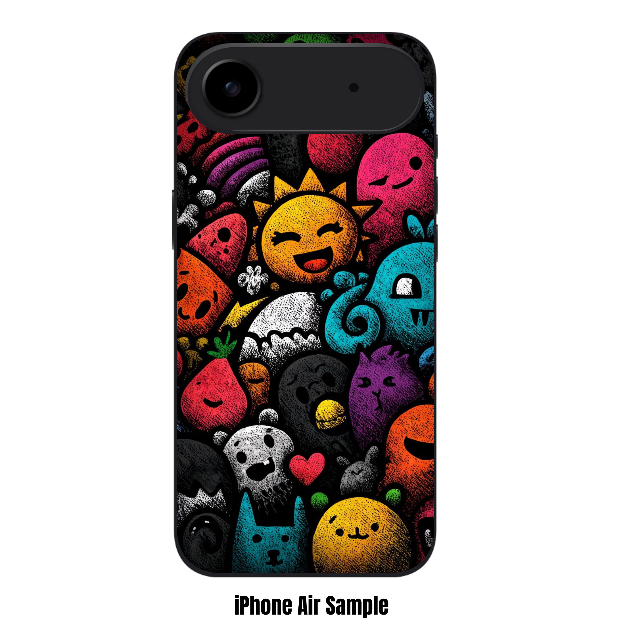 Art Print Phone Case For iPhone Samsung Galaxy Pixel - Colorful Neon Graffiti Doodle Character Pattern