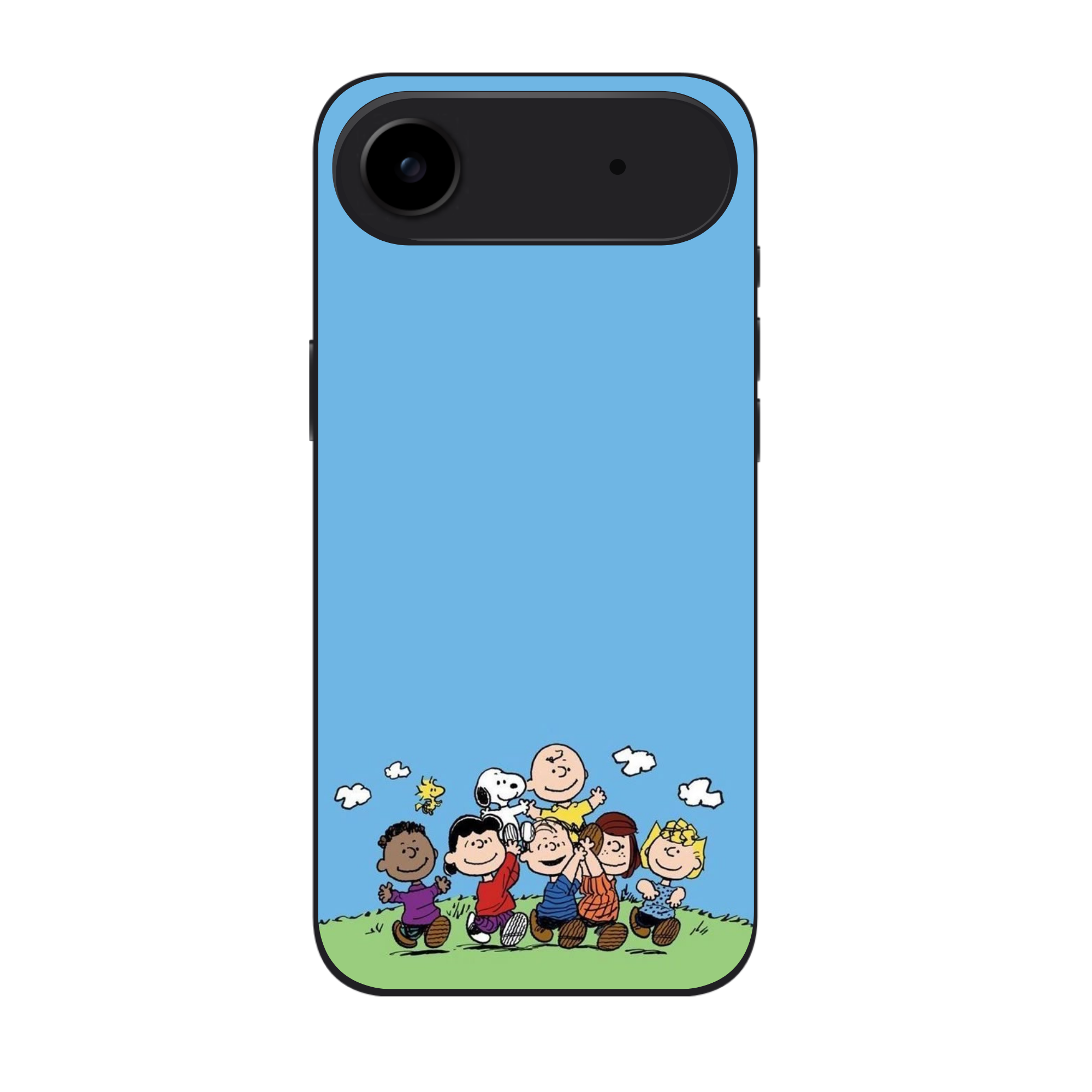 Peanuts Snoopy Phone Case For iPhone Samsung Galaxy Pixel - Peanuts Snoopy And Friends Blue Sky Poster