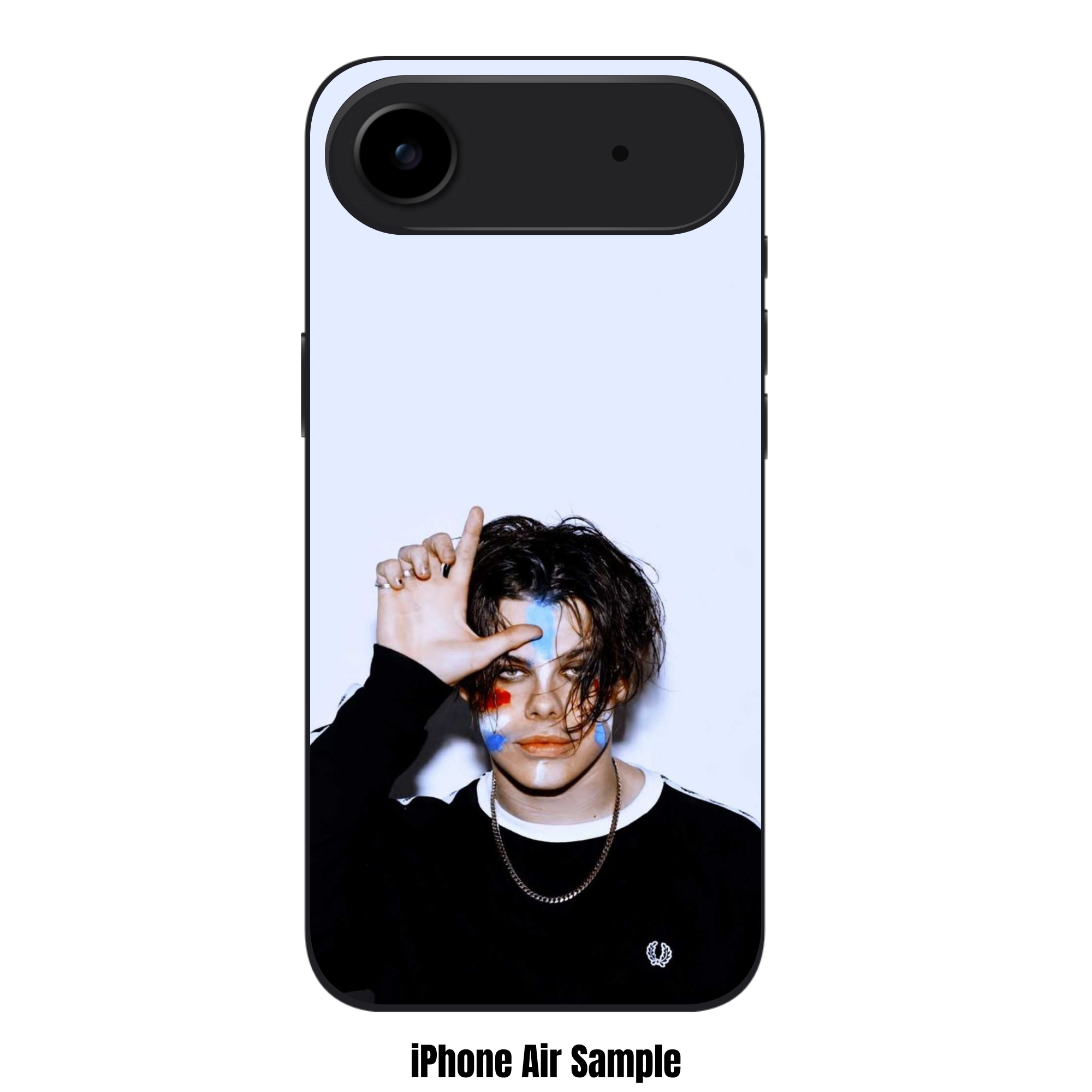 Yungblud Phone Case For iPhone Samsung Galaxy Pixel - Yungblud Making Loser Sign On White Background