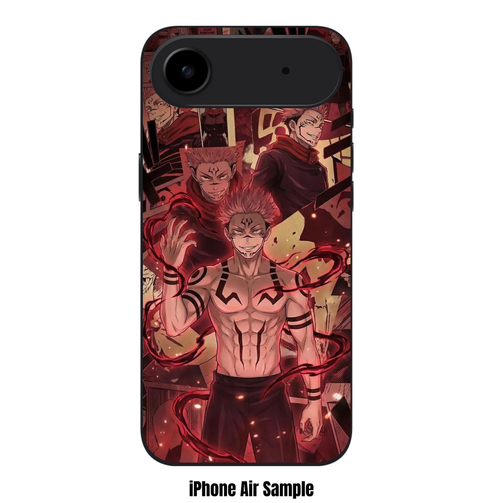 Jujutsu Kaisen Sukuna Phone Case For iPhone Samsung Galaxy Pixel - Ryomen Sukuna Cursed Energy Manga Collage Art