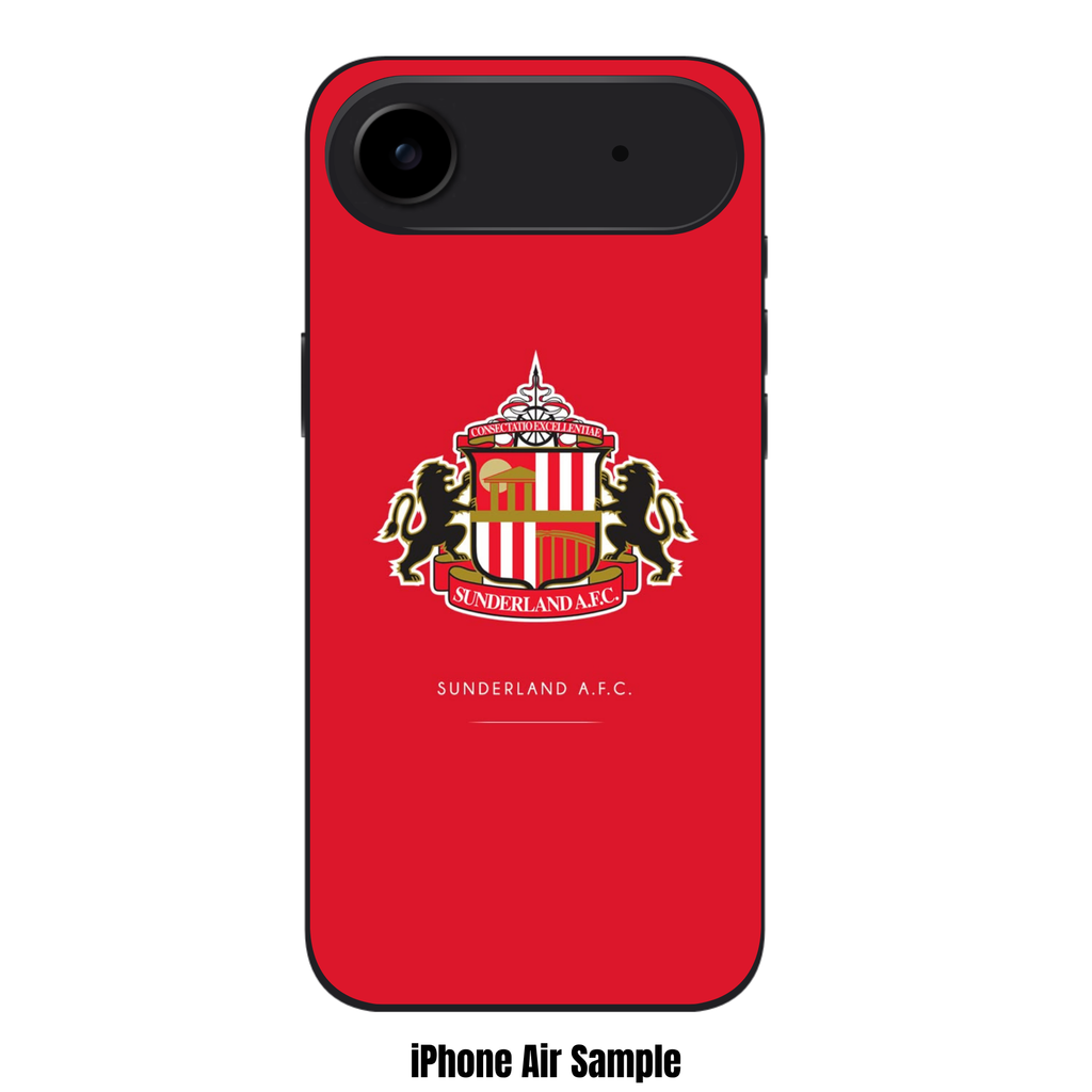 Sunderland AFC Phone Case For iPhone Samsung Galaxy Pixel - Sunderland AFC Crest On Red Background