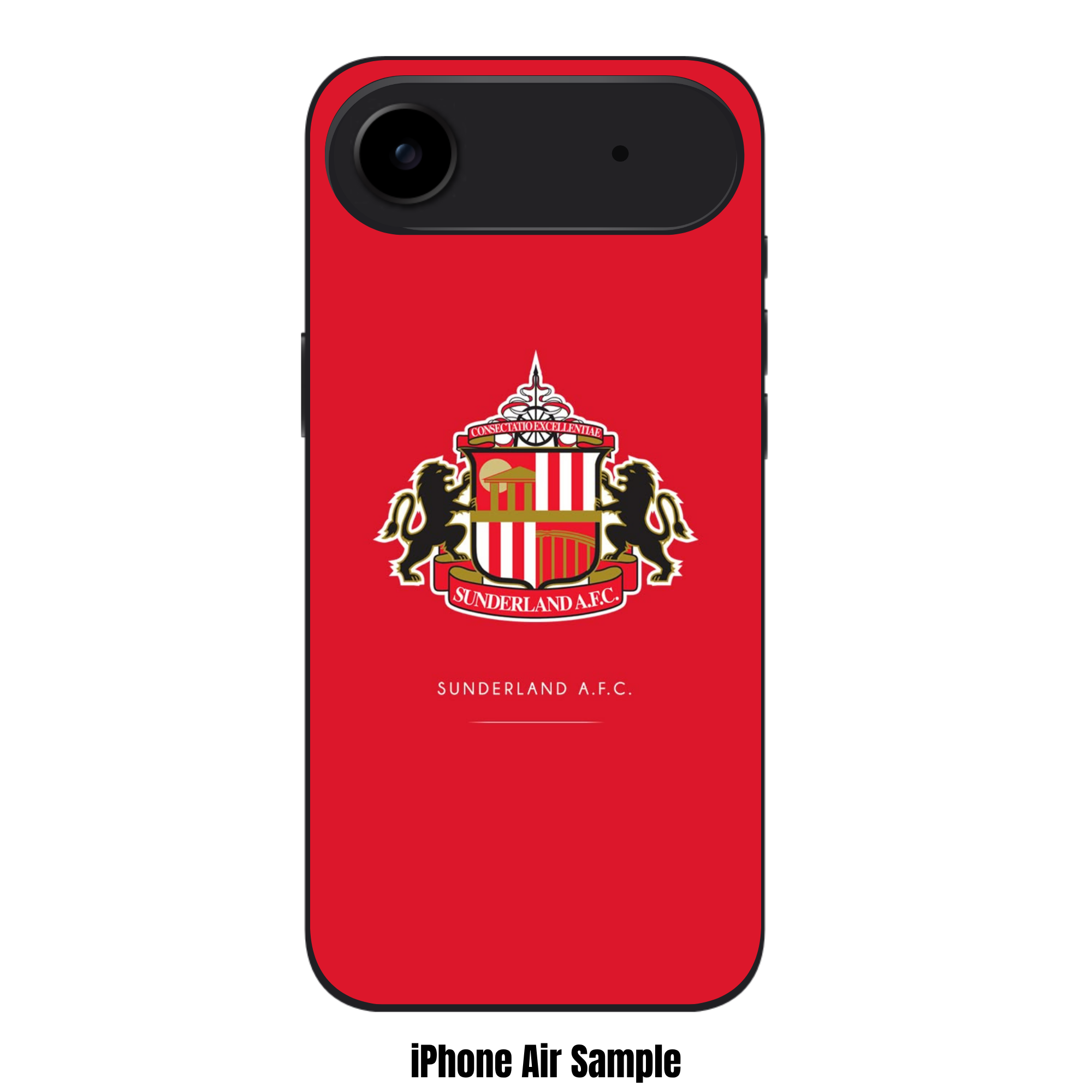 Sunderland AFC Phone Case For iPhone Samsung Galaxy Pixel - Sunderland AFC Crest On Red Background